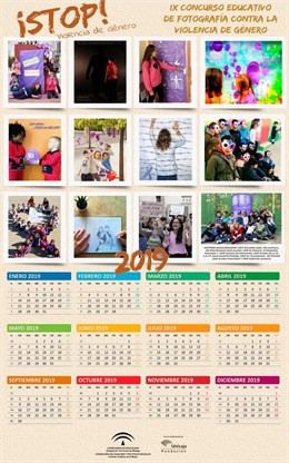 Calendario novena edición contra la violencia de género málaga educación escolar