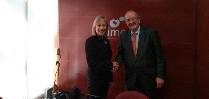 M. Ángeles Tejada (Randstad) i Josep González (Pimec)