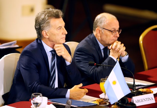 Argentina's President Mauricio Macri participates in a Mercosur trade bloc summi