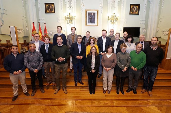 Representantes dee municipios de la futura Mancomunidad.