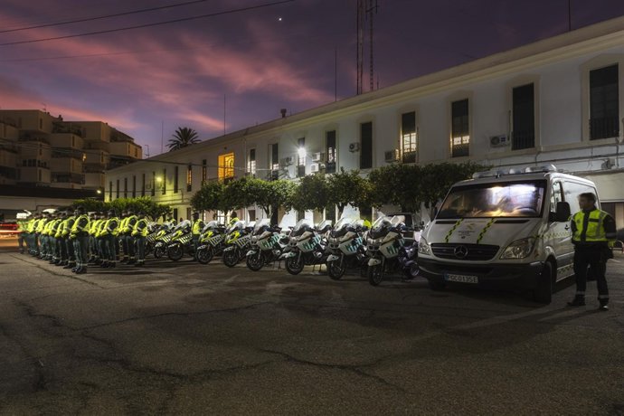 Alumnos de la Escuela de Tráfico de la Guardia Civil de Mérida