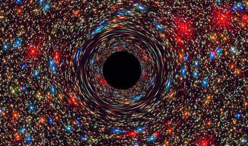 Agujero negro supermasivo en el corazón de una galaxia