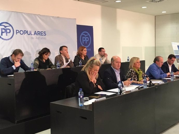Reunión de la dirección autonómica del PP asturiano