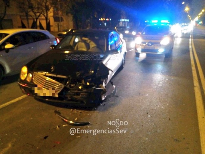 Accidente en la Avenida de la Paz de Sevilla