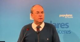 Presidente del PP de Extremadura, José Antonio Monago