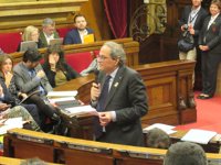 Quim Torra veu "intolerable" que Casado parli de sang i guerra civil