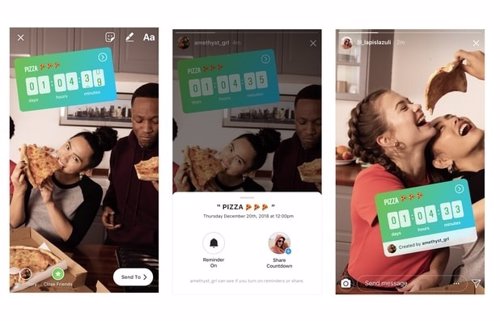Contadores interactivos de Instagram