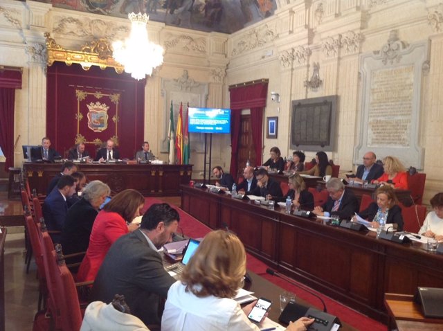Pleno del Ayuntamiento de Málaga. Octubre 