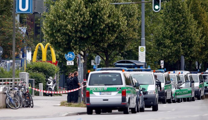 Escenario del tiroteo en Múnich