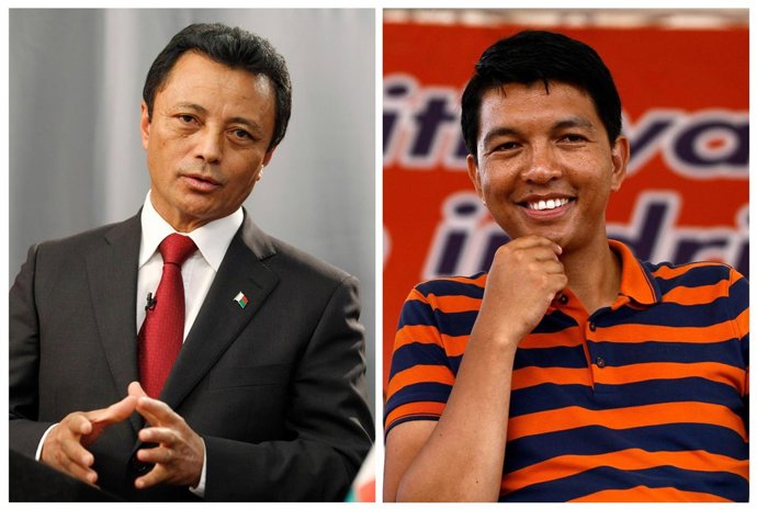 Marc Ravalomanana y Andry Rajoelina