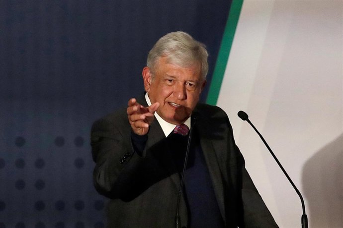 President-elect Andres Manuel Lopez Obrador talks about his security plan to the