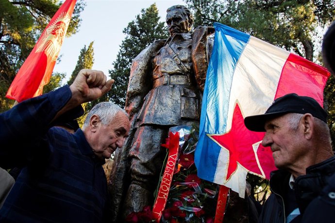 Monumento de Josip Broz Tito en la capital de Montenegro, Podgorica