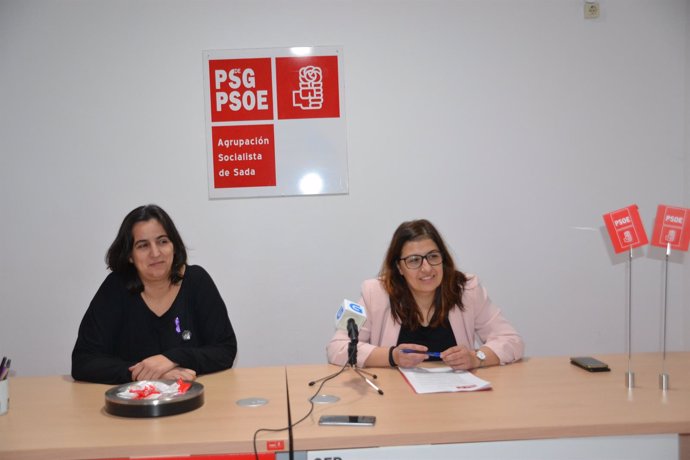 Concejales PSOE Sada Raquel Bolaño y María Pardo