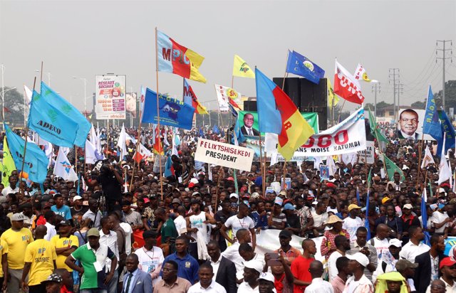 Partidarios de los líderes opositores se concentran en Kinshasa