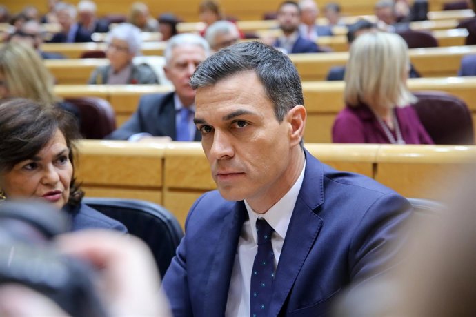 Pedro Sánchez comparece en el pleno del Senado para informar sobre las líneas ge