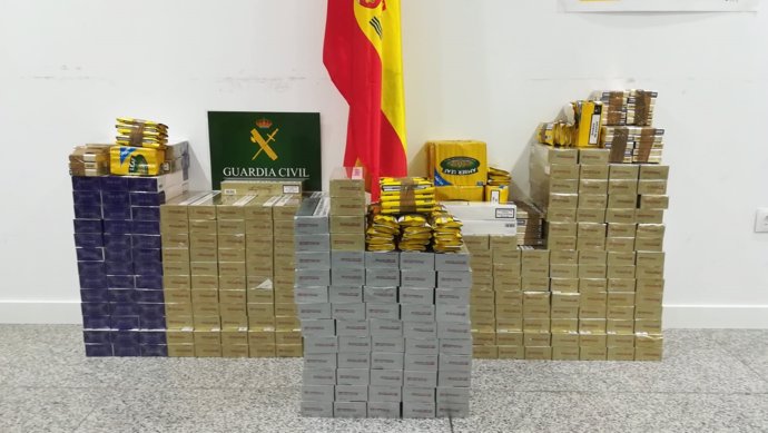 Tabaco intervenido en el aeropuerto de Málaga