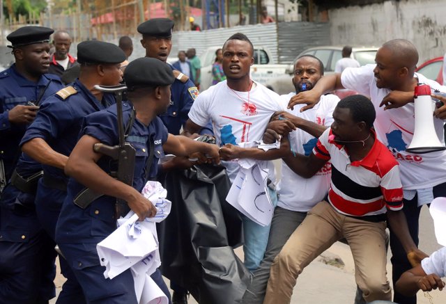 Protestas en Kinshasa, capital de República Democrática del Congo