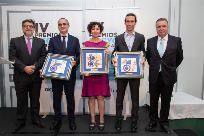 Galardonados en los IV Premios Recyclia