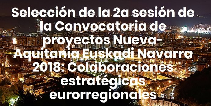 Imagen de la convocatoria de la Eurorregión.
