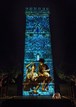 Mapping de 'Los niños de Murillo' en el Casino de la Exposición