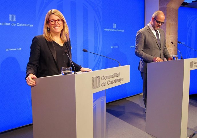 Elsa Artadi, Miquel Buch, consellers de la Generalitat