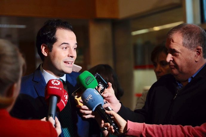 El portavoz de Ciudadanos en la Asamblea de Madrid, Ignacio Aguado