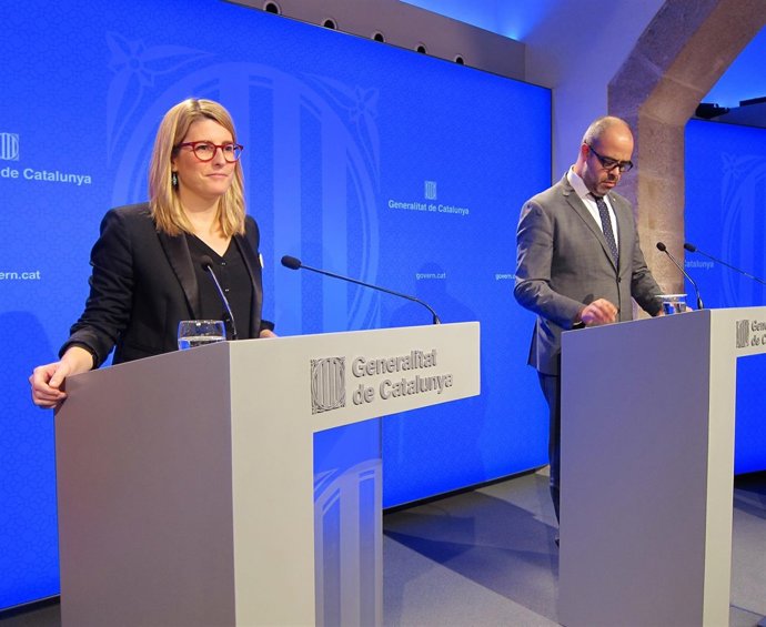 Elsa Artadi, Miquel Buch, consellers de la Generalitat