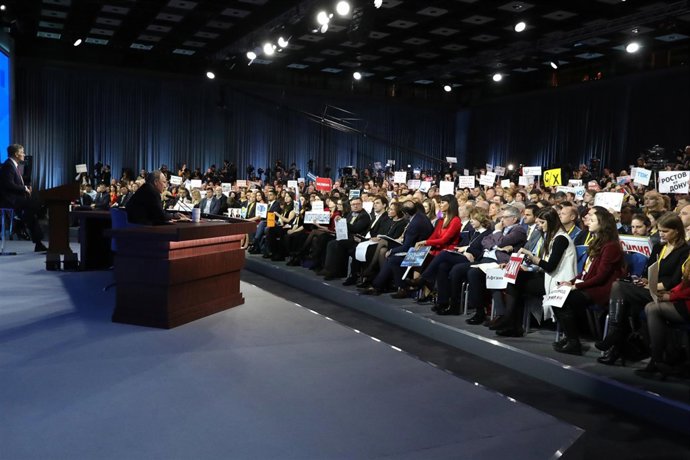 Putin, en su rueda de prensa anual en Moscú