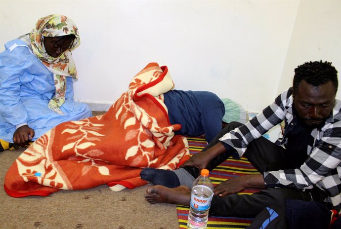 Migrantes devueltos a Libia