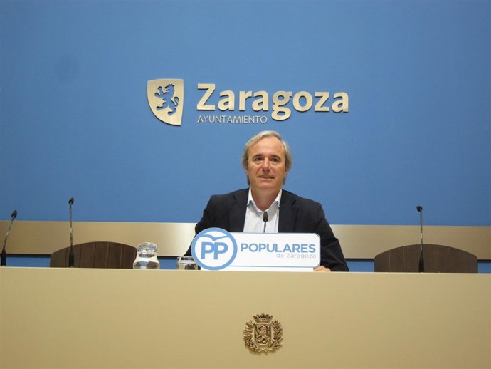 El portavoz del PP en el Ayuntamiento de Zaragoza, Jorge Azcón