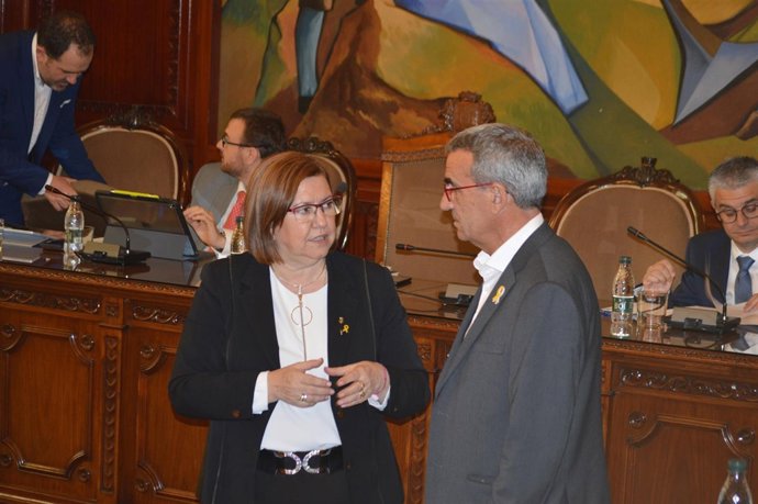 Rosa Maria Perelló (Pdecat), Jaume Gilabert (ERC)