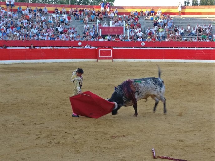 El torero riojano Diego Urdiales toreando en Alfaro