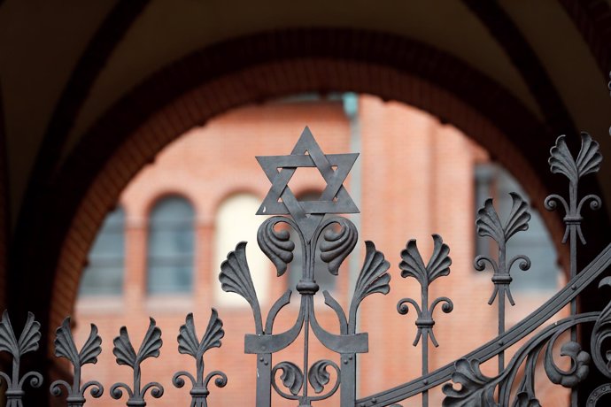 Estrella de David en la sinagoga Rykestrasse de Berlín