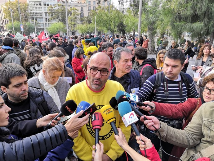 El portaveu de la IAC-Ustec·Stes, Ramon Font