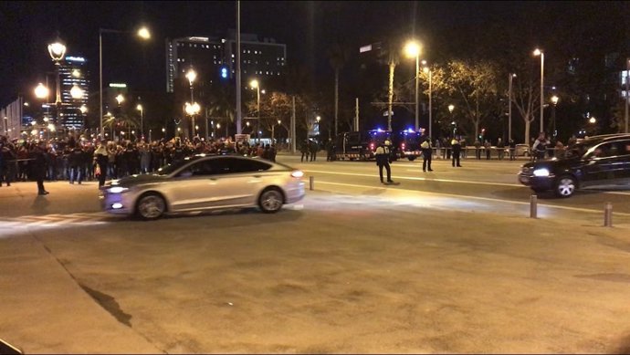 Arribada del Govern central al Palau de Pedralbes