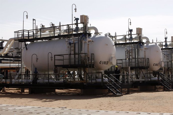 Imagen de archivo del campo petrolero de El Sharara