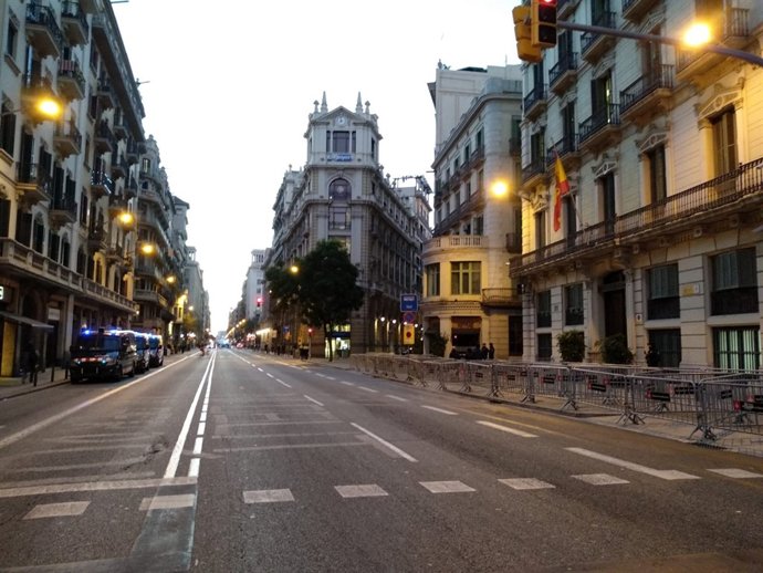 Via Laietana tancada pel Consell de Ministres
