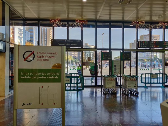 Estación de Sants, en Barcelona