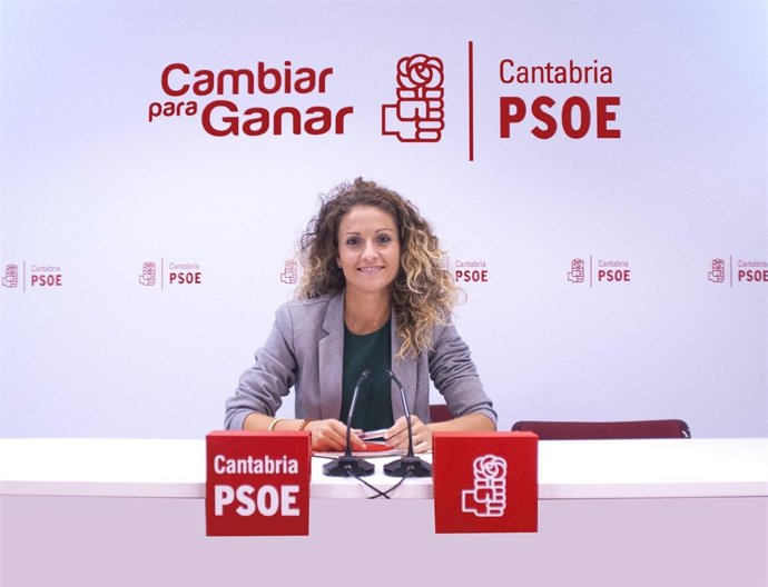 Ainoa Quiñones, secretaria de Economía y Comunicación del PSOE de Cantabria