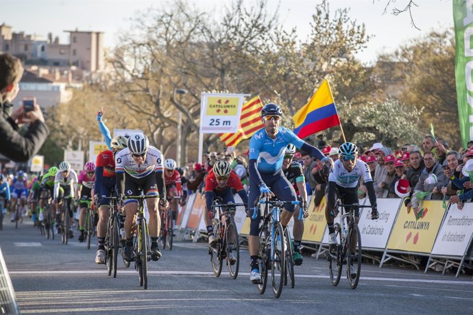 Victoria de Alejandro Valverde en Valls en la Volta 2018