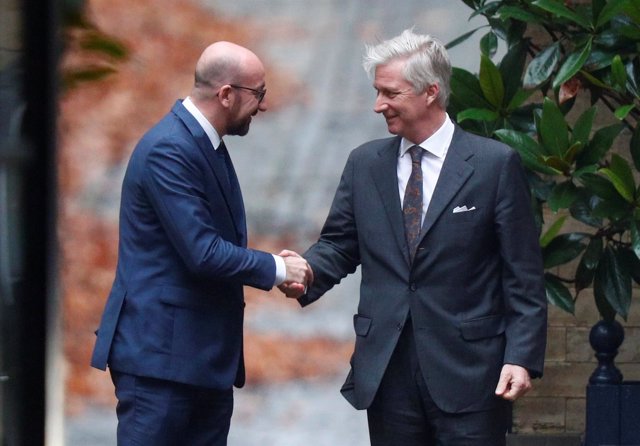 Charles Michel y el rey belga, Felipe