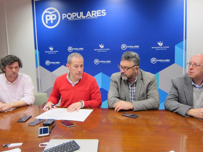 Diputados del PP en la Diputación de Cáceres
