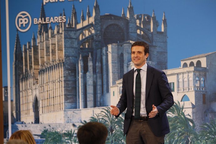 Pablo Casado presenta a los candidatos del PP de las Islas Baleares