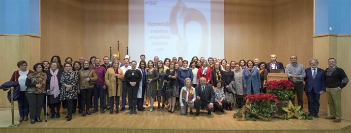 Homenaje a los jubilados del Área de Gestión Sanitaria Sur