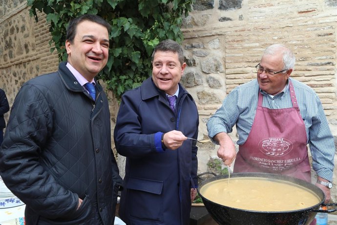 Page y Martínez Arroyo comiendo gachas