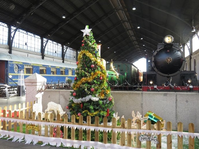 Museo del Ferrocarril en Navidad