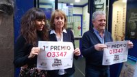 Los responsables de la administración de la calle San Nicolás se muestran "muy contentos" por vender 'El Gordo'