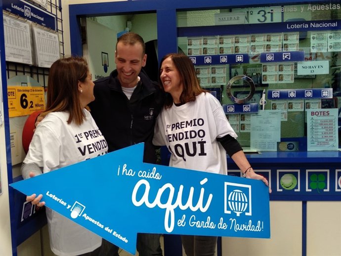 Los vendedores celebran el 'Gordo'