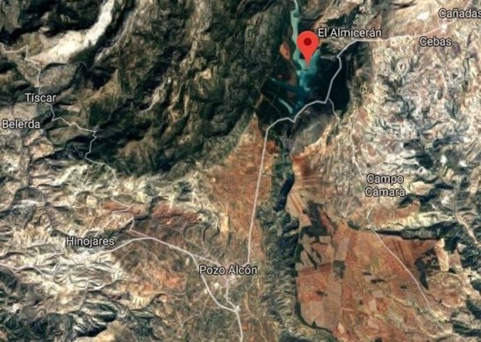 Zona en la que ha sido rescatado el montañero de Pozo Alcón