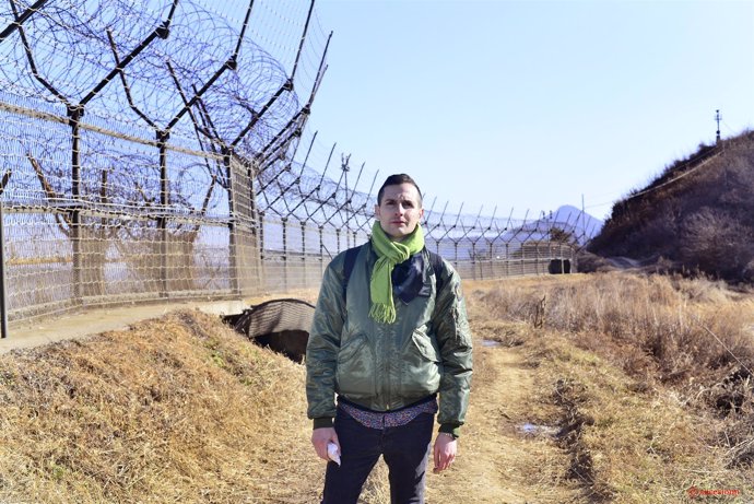 Omar Jeréz, en la frontera de las dos Coreas